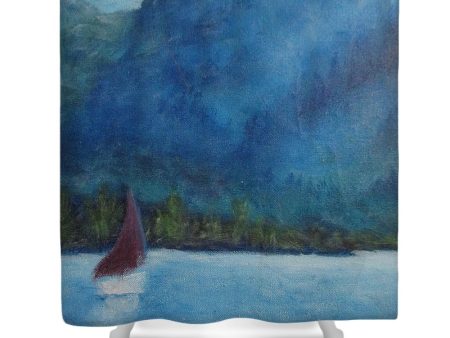 Boat Sailing - Shower Curtain Hot on Sale