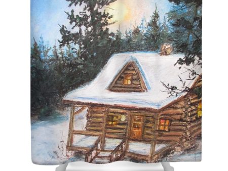 Cozy Cabin - Shower Curtain Online now