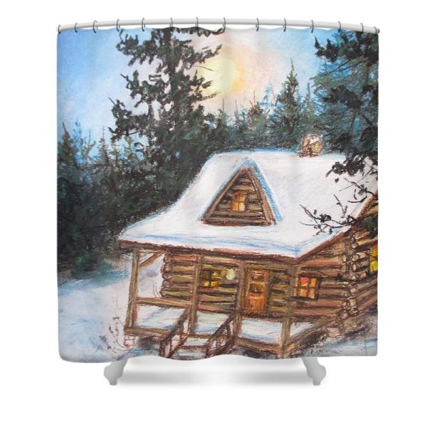 Cozy Cabin - Shower Curtain Online now