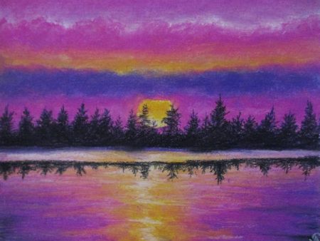 Setting Sea Sun - Art Print For Discount