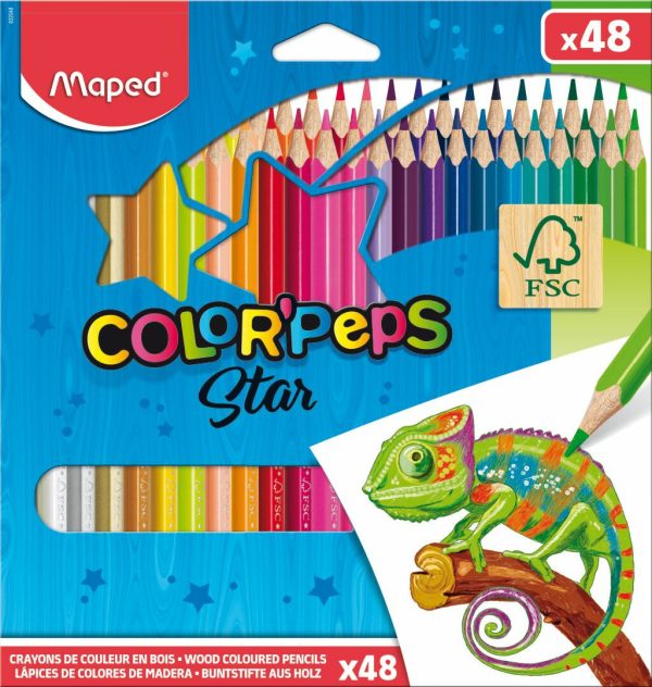 Puuvärikynä 48 väriä Maped ColorPeps For Sale