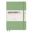 Muistikirja A5 251 sivua Leuchtturm1917 Plain Hard Sage, tyhjät sivut Supply