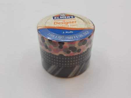 Elmer s Designer Tape (Black Patterns) - 3Pcs Sale